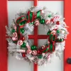Raz Imports Raz 24" Frosted Pine and Peppermint Christmas Wreath W4506698 Discount