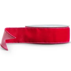 Raz Imports Raz 2.5" Fuchsia Pink Velvet Wired Christmas Ribbon R4427786 Discount