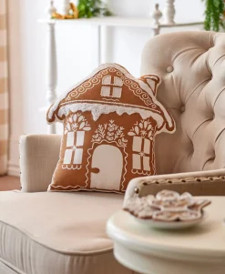 Raz Imports Raz 18" Gingerbread House Christmas Throw Pillow 4419337 Best