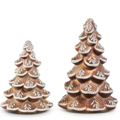 Raz Imports Raz 10.5" Glass Gingerbread Christmas Trees 4520870 Online