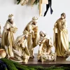 Raz Imports Raz 15.5" Glittered Nativity Set Christmas Decoration 4512172 Best