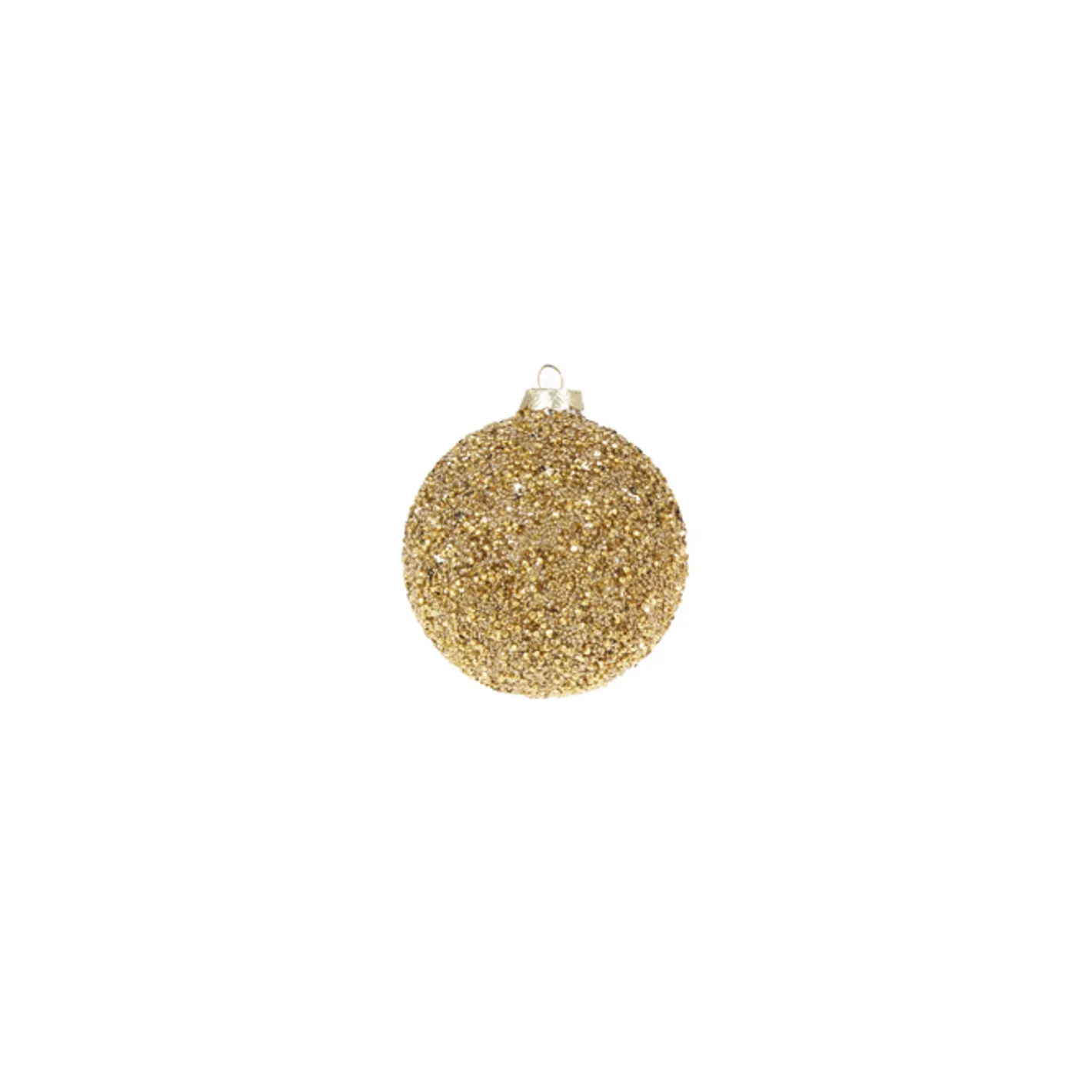 Raz Imports Raz 4" Gold Beaded Glass Christmas Ornament 4322807