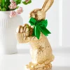Raz Imports Raz 14" Gold Chocolate Bunny with Eggs Basket Figure 4510272 Online