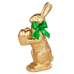 Raz Imports Raz 14" Gold Chocolate Bunny with Eggs Basket Figure 4510272 Online