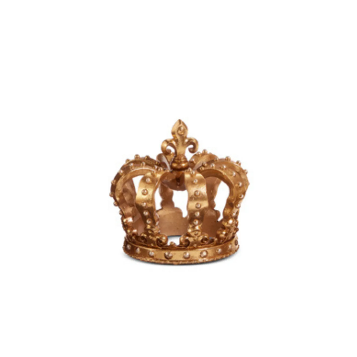 Raz Imports Raz 5" Gold Crown Christmas Figure Decoration 4412121