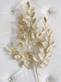 Raz Imports Raz 29" Gold Glittered Holly Christmas Tree Spray F4206767