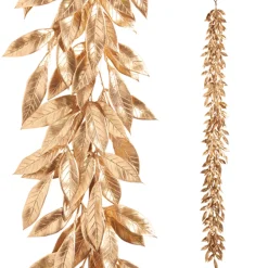 Raz Imports Raz 6' Gold Laurel Leaf Christmas Garland G4422662 Clearance