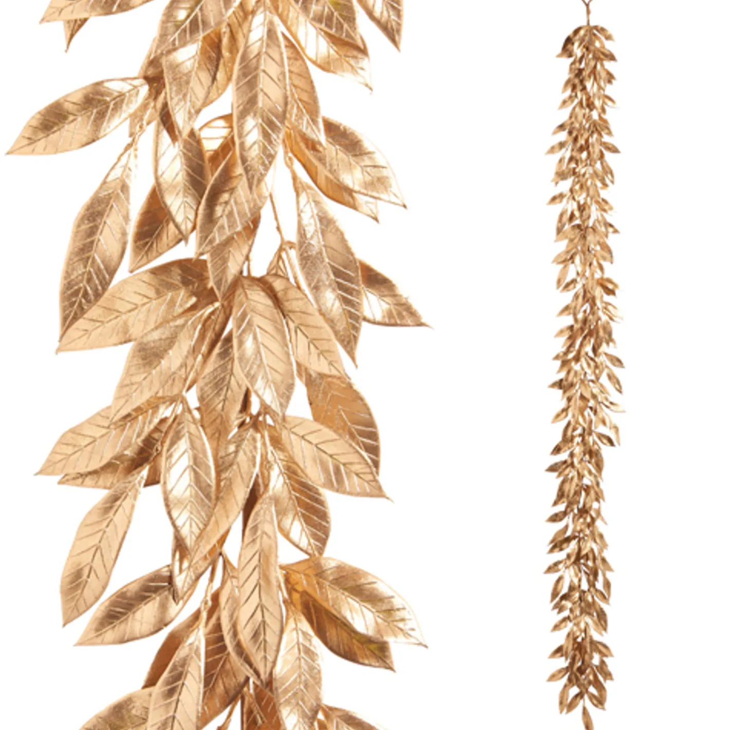 Raz Imports Raz 6' Gold Laurel Leaf Christmas Garland G4422662 Clearance