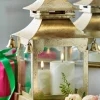 Raz Imports Raz 16" Gold Metal Pagoda Christmas Lantern 4317012 Best