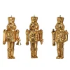 Raz Imports Raz 5" Gold Nutcracker Christmas Ornament Set of 3 4438873 Discount