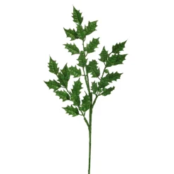 Raz Imports Raz 29" Green Glittered Holly Leaf Christmas Tree Spray F4441711 Sale