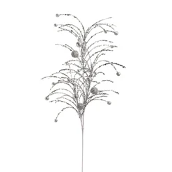 Raz Imports Raz 42" Green or Silver Glittered Ball Christmas Tree Spray Best