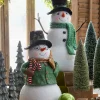 Raz Imports Raz 18.5" Green Woodland Large Snowman Christmas Figure 4516468 Online