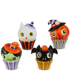 Raz Imports Raz 5" Halloween Cupcake Characters Figure Set of 4 4510334 Outlet