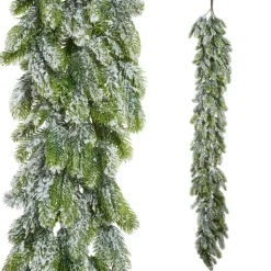 Raz Imports Raz 6' Iced and Flocked Pine Real Feel Christmas Garland G4542029 New