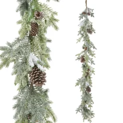 Raz Imports Raz 5.5' Iced Pinecone and Greenery Christmas Garland G4511628 Best
