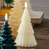 Raz Imports Raz 6" Ivory Christmas Tree Battery Operated Candle with Lighted Flickering Wick 4432919 Discount