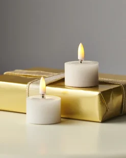 Raz Imports Raz 1.75" Ivory Flameless Tealights with Melted Tops 4559439 Sale