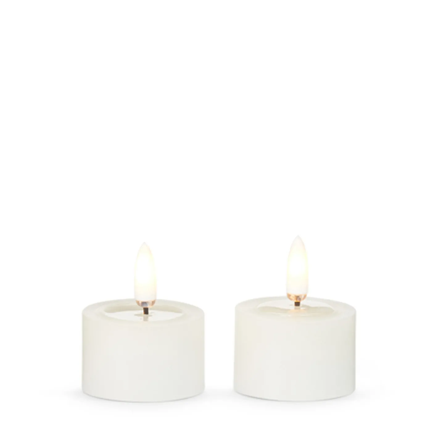 Raz Imports Raz 1.75" Ivory Flameless Tealights with Melted Tops 4559439 Sale