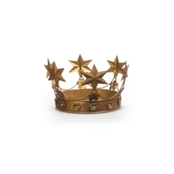 Raz Imports Raz 10.5" Large Antique Gold Metal Crown Christmas Decoration 4428076