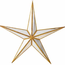 Raz Imports Raz 15" Large Gold Mirrored Star Christmas Ornament 4016149 Outlet