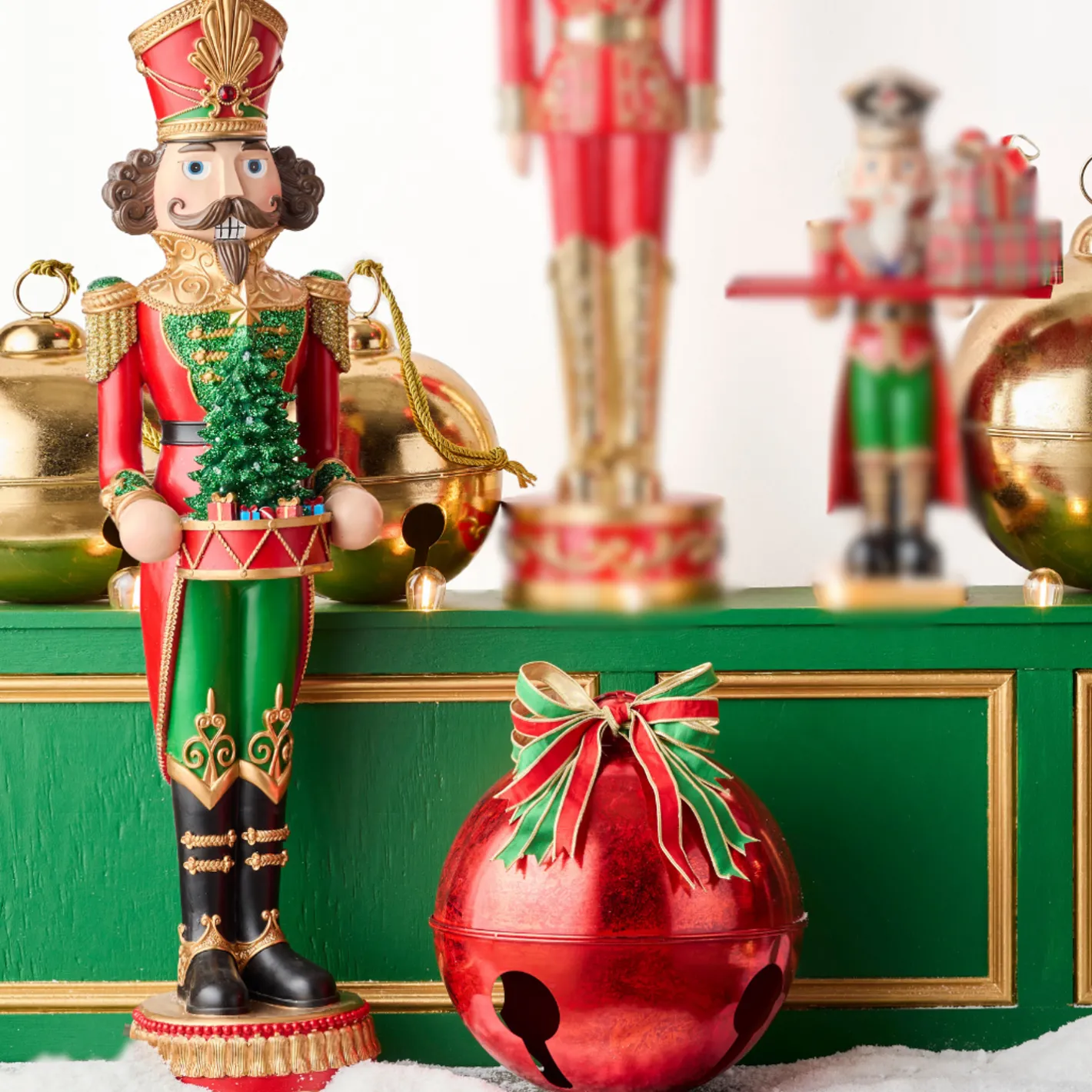 Raz Imports Raz 48" Large Lighted Traditional Christmas Nutcracker Figure with tree 4501683 Hot