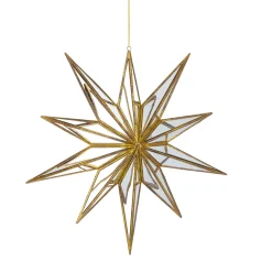 Raz Imports Raz 15" Large Mirrored Gold Star Christmas Ornament 4116140 Hot