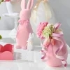 Raz Imports Raz 16" Large Pink or White Pale Flocked Hanging Egg Easter Decoration 4540803 Hot