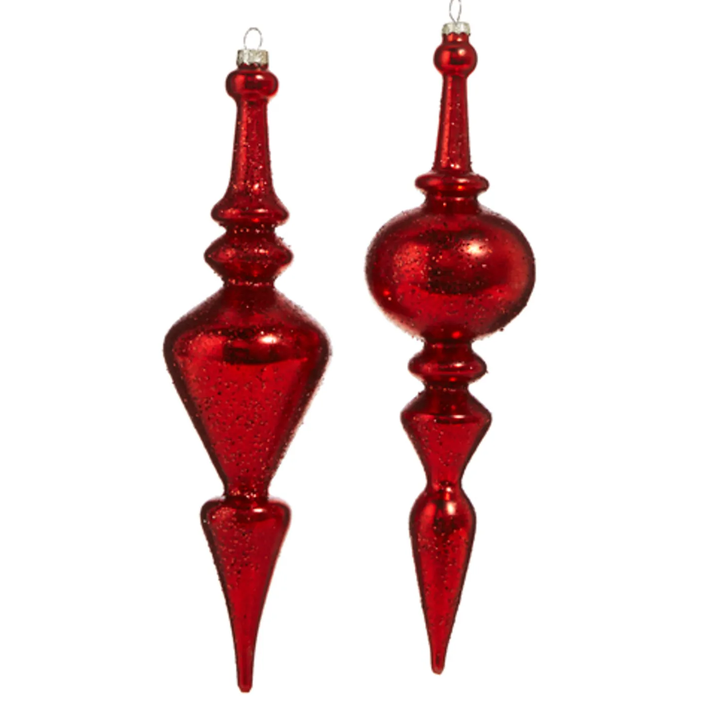 Raz Imports Raz 12" Large Red Textured Glass Final Christmas Ornament 4324537 Clearance