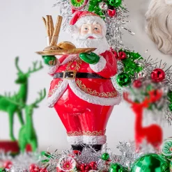 Raz Imports Raz 24.25" Large Santa Figure Holding Serving Plate Christmas Decoration 4457707 Sale
