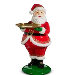 Raz Imports Raz 24.25" Large Santa Figure Holding Serving Plate Christmas Decoration 4457707 Sale