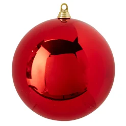 Raz Imports Raz 10" Large Shiny Red Ball Christmas Ornament 4214885 Online