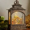 Raz Imports Raz 11" LED Lighted Nativity Scene In Bronze Christmas Water Globe Lantern 3740512 Discount