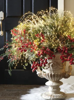 Raz Imports Raz 58" LED Lighted Silver Cascading Lighted Christmas Tree Branch Decoration L4037020 Sale