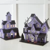 Raz Imports Raz 12.75" Lighted Battery Operated Purple Haunted House Halloween Decoration 4519109 Hot