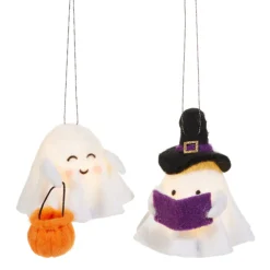 Raz Imports Raz 5.5" Lighted Felt Ghost Halloween Ornament 4539050 Discount
