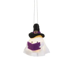 Raz Imports Raz 5.5" Lighted Felt Ghost Halloween Ornament 4539050 Discount