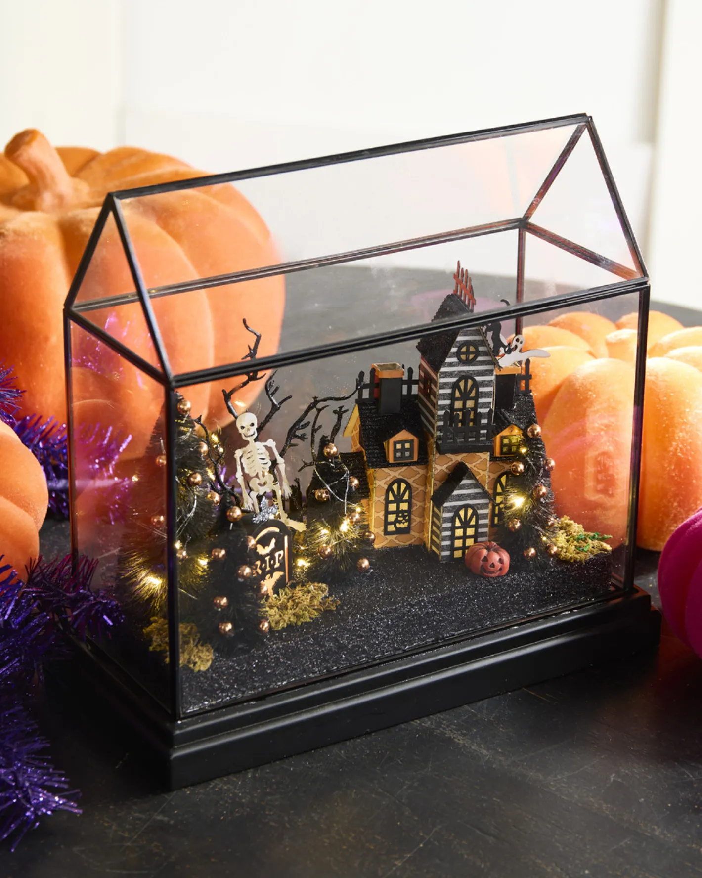 Raz Imports Raz 12.75" Lighted Halloween Terrarium Decoration 4515561 Clearance