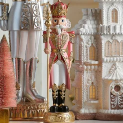Raz Imports Raz 20" Lighted Pink Nutcracker Christmas Figure 4501677 New
