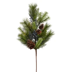 Raz Imports Raz 28" Mixed Pine, Blue Berries and Pinecone Christmas Tree Spray F4402309 Best