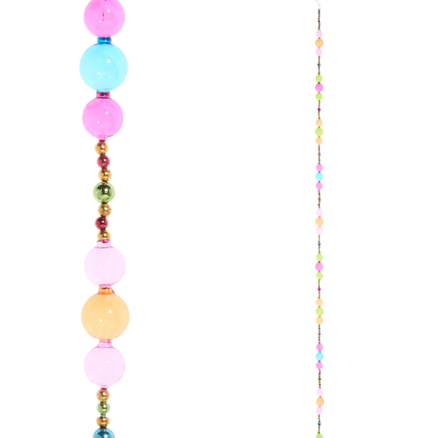 Raz Imports Raz 6' Multicolor Glass Bead Christmas Tree Garland G4522990 New