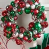 Raz Imports Raz 24" Multicolor Ornaments Tinsel Christmas Wreath W4402283 Best
