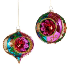 Raz Imports Raz 4" Multicolor Witch Eye Glass Christmas Ornament 4524893 Outlet