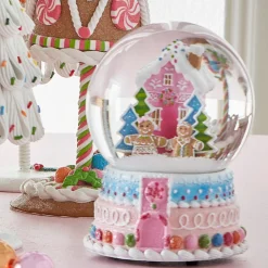 Raz Imports Raz 6.5" Musical Gingerbread House Snow Water Globe Christmas Decoration 4516362 Best
