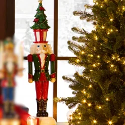 Raz Imports Raz 23.5" Nutcracker with Christmas Tree Hat Figure 4512168