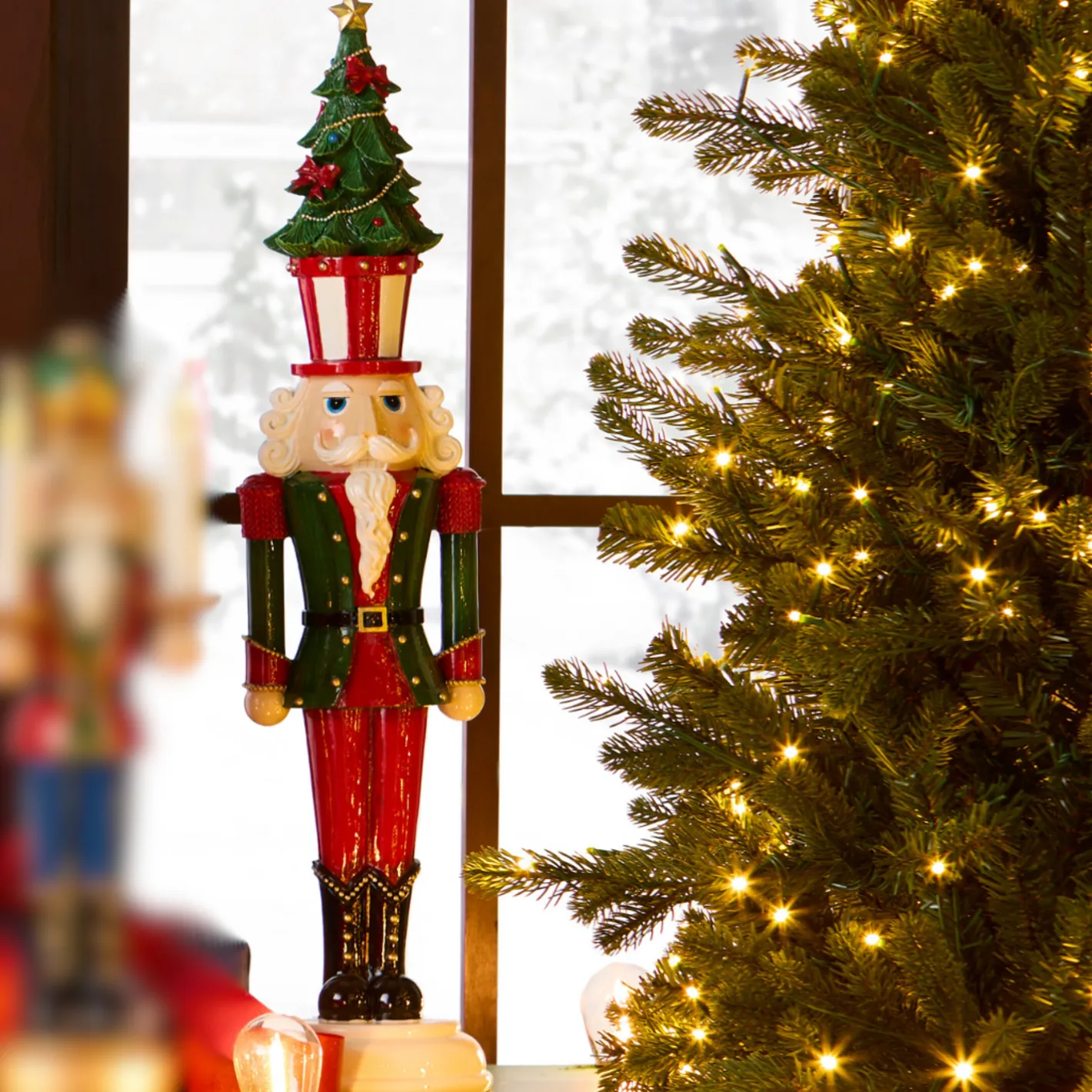 Raz Imports Raz 23.5" Nutcracker with Christmas Tree Hat Figure 4512168