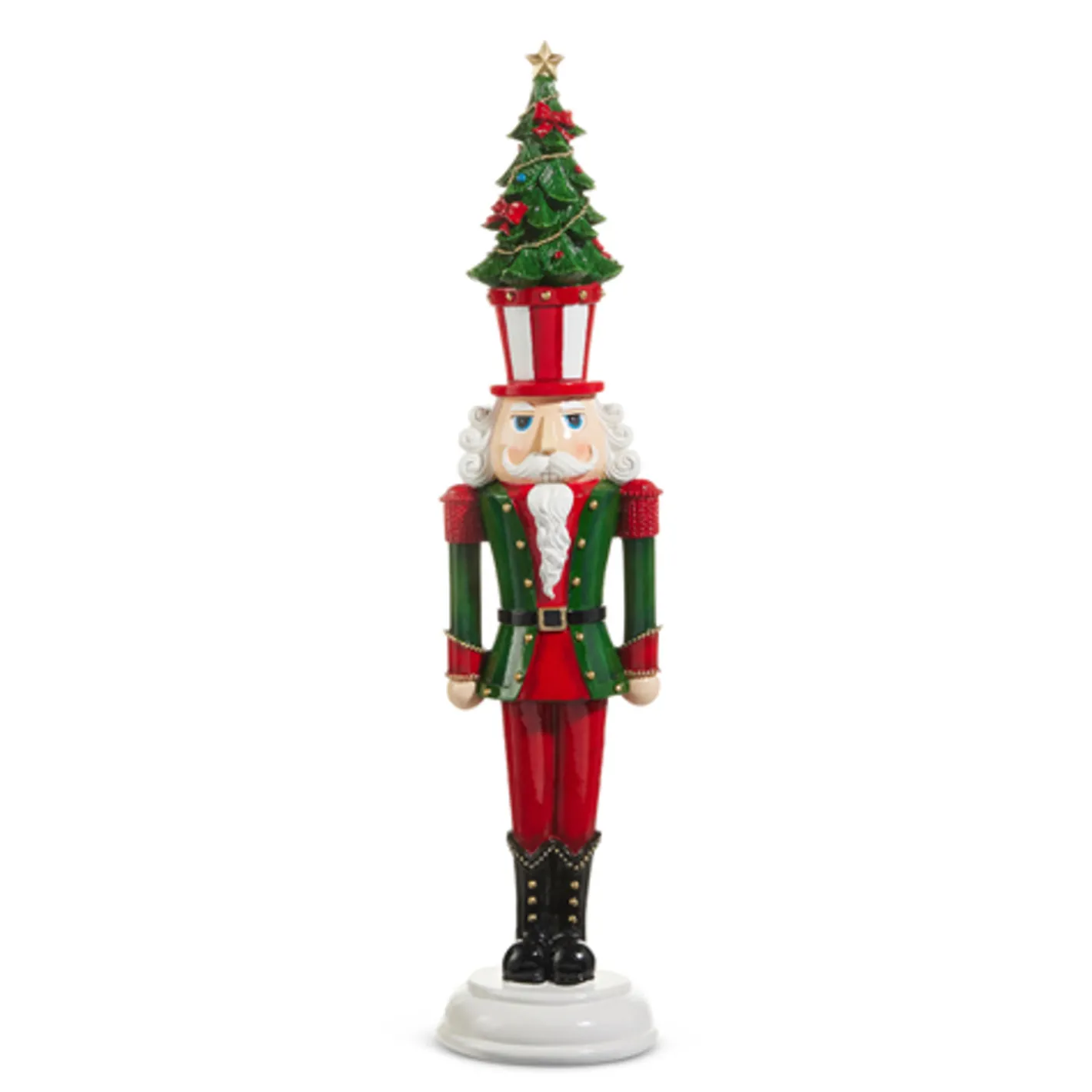 Raz Imports Raz 23.5" Nutcracker with Christmas Tree Hat Figure 4512168