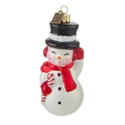 Raz Imports Raz 4.5" or 8" Eric Cortina Snowman Blow Mold Glass Christmas Ornament 4253122 Hot