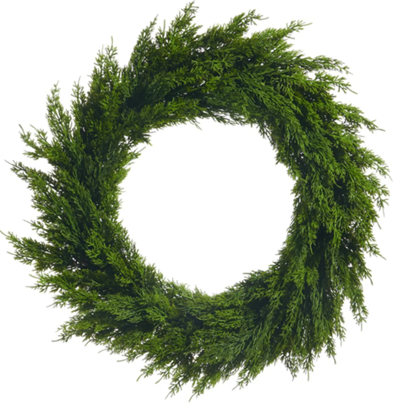 Raz Imports Raz 28" or 36" Fresh Green Real Feel Cedar Christmas Wreath