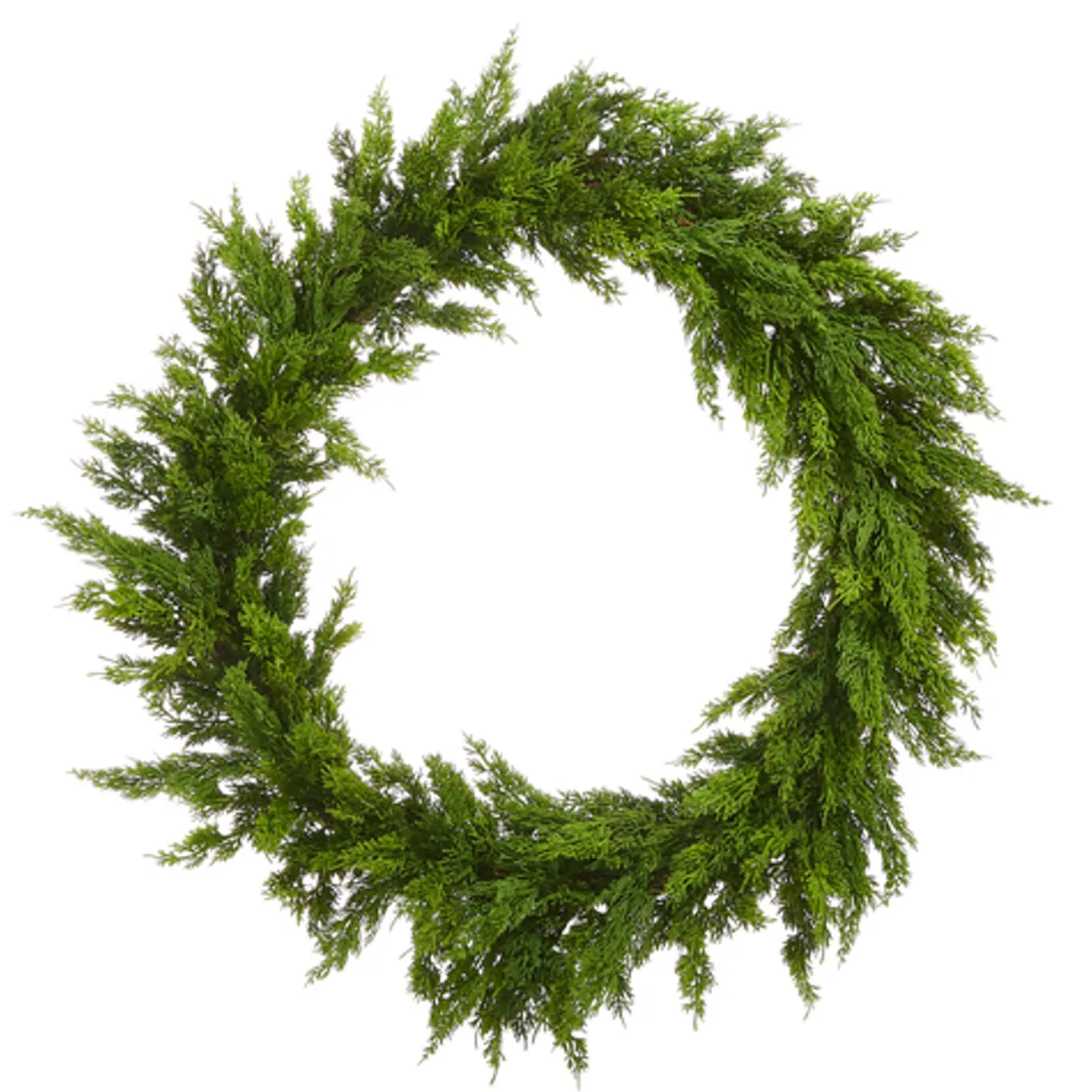 Raz Imports Raz 28" or 36" Fresh Green Real Feel Cedar Christmas Wreath